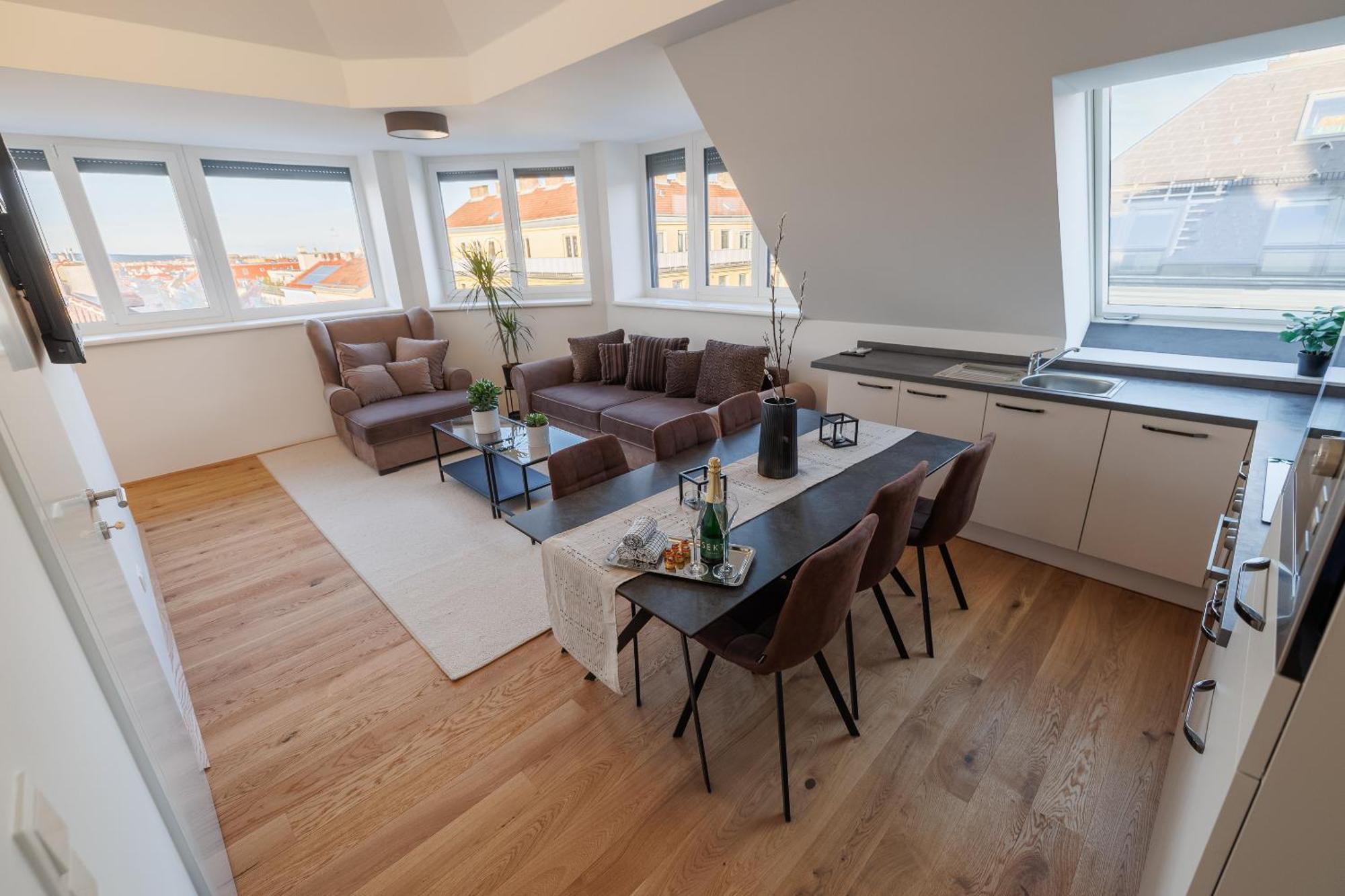 Symphony Apartments 40 - Modern Loft With Terrace And Grill In Central Location Viena Exterior foto