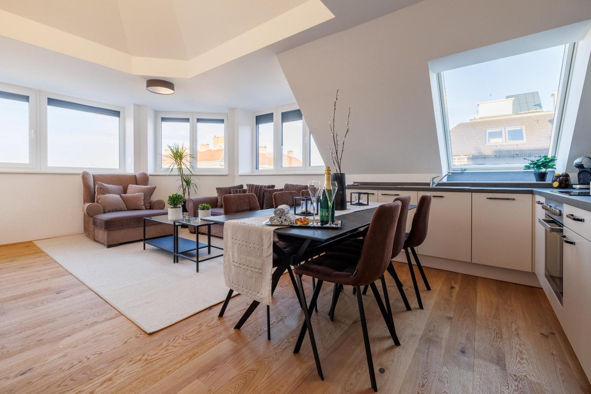 Symphony Apartments 40 - Modern Loft With Terrace And Grill In Central Location Viena Exterior foto